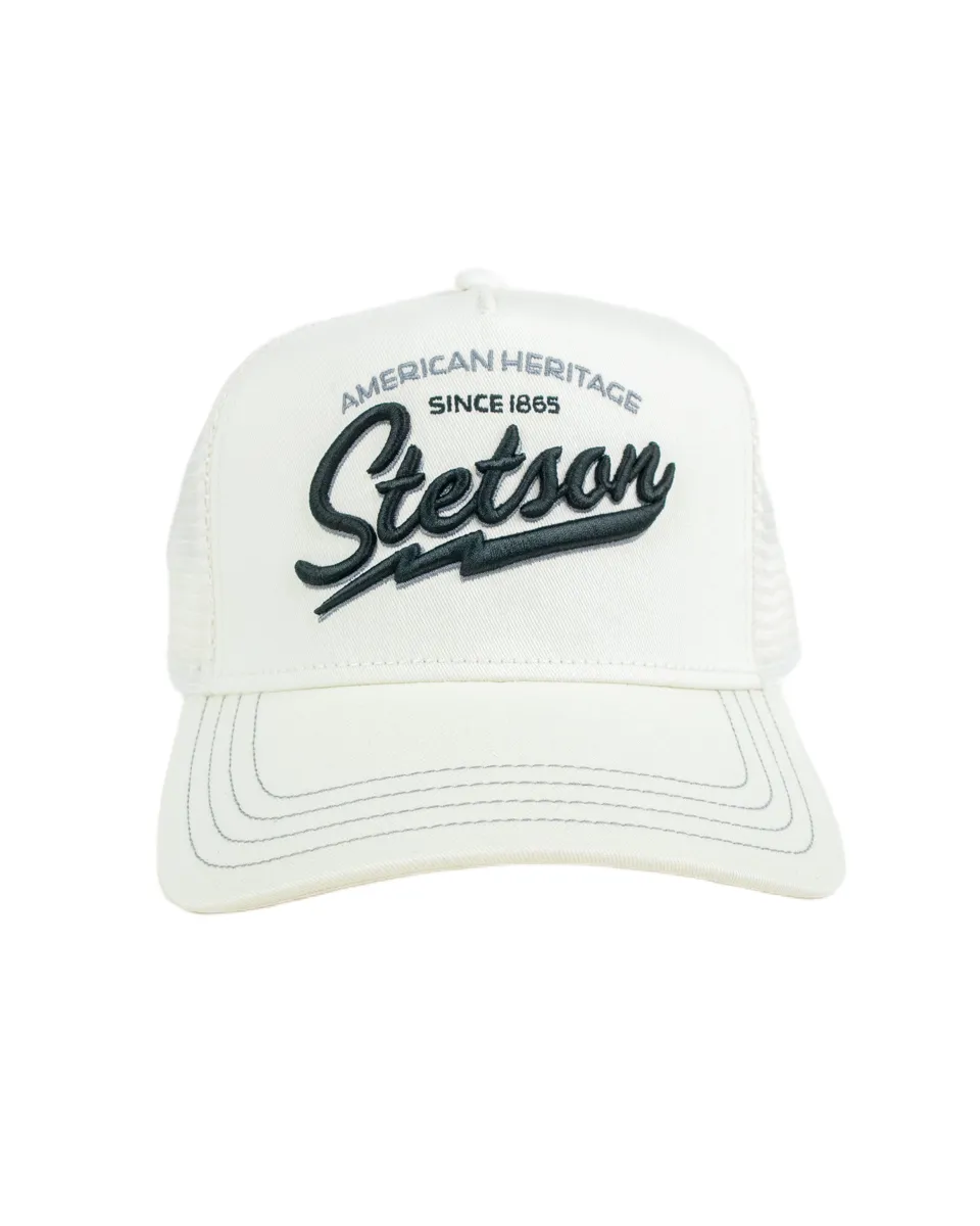 Stetson - Truckerkeps - American Heritage - Vit - Image 2