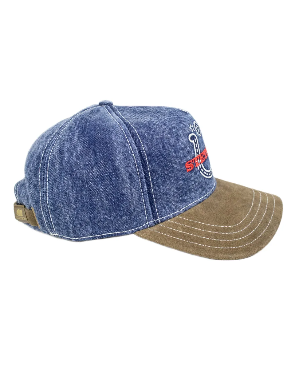Stetson - Truckerkeps - Denim Western - Blå/Brun - Image 3