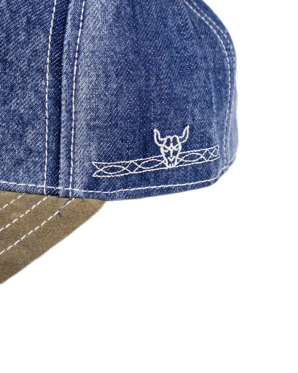 Stetson - Truckerkeps - Denim Western - Blå/Brun - Image 4