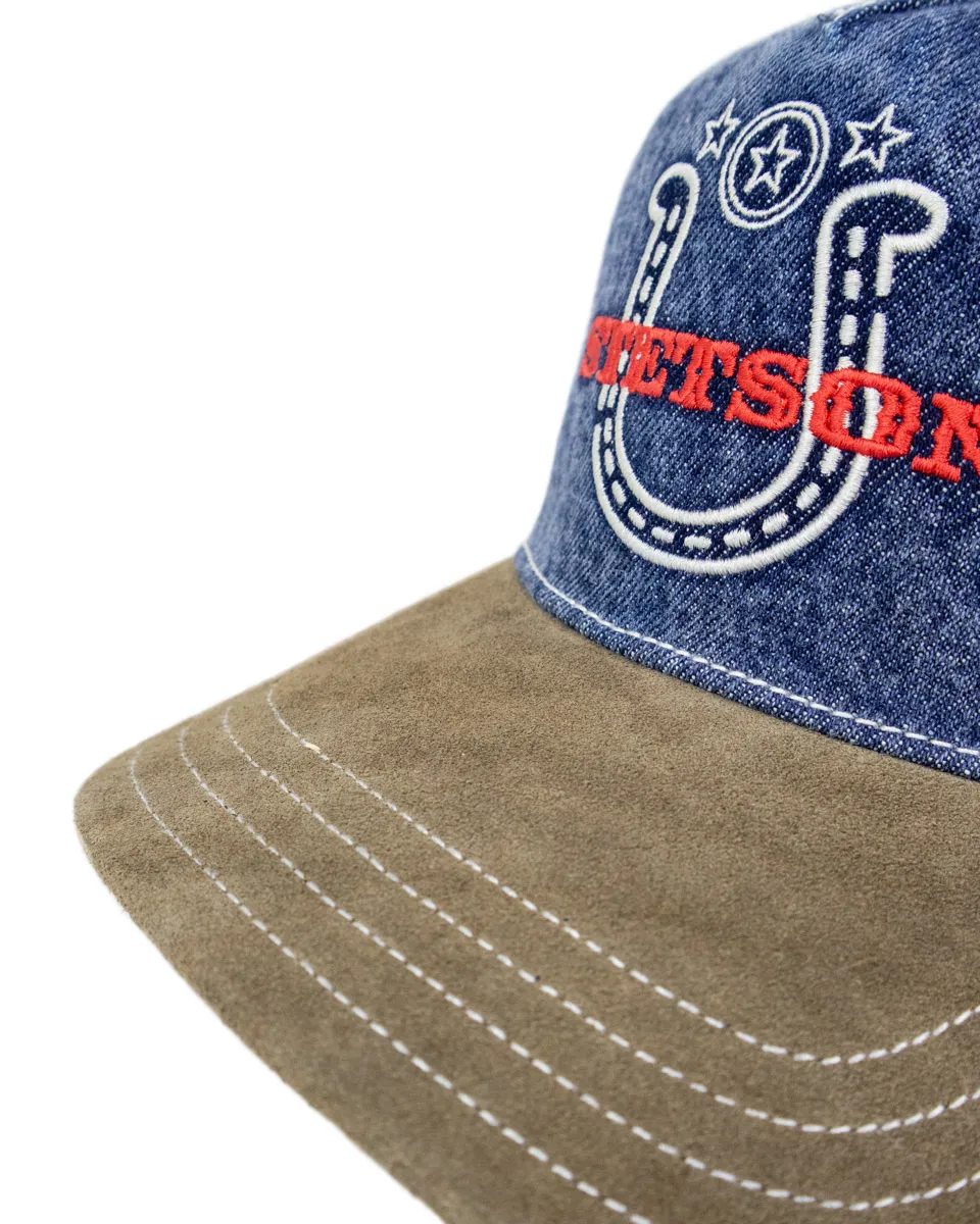 Stetson - Truckerkeps - Denim Western - Blå/Brun - Image 5