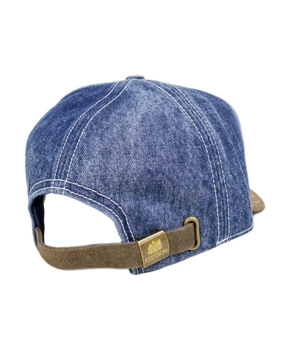 Stetson - Truckerkeps - Denim Western - Blå/Brun - Image 6