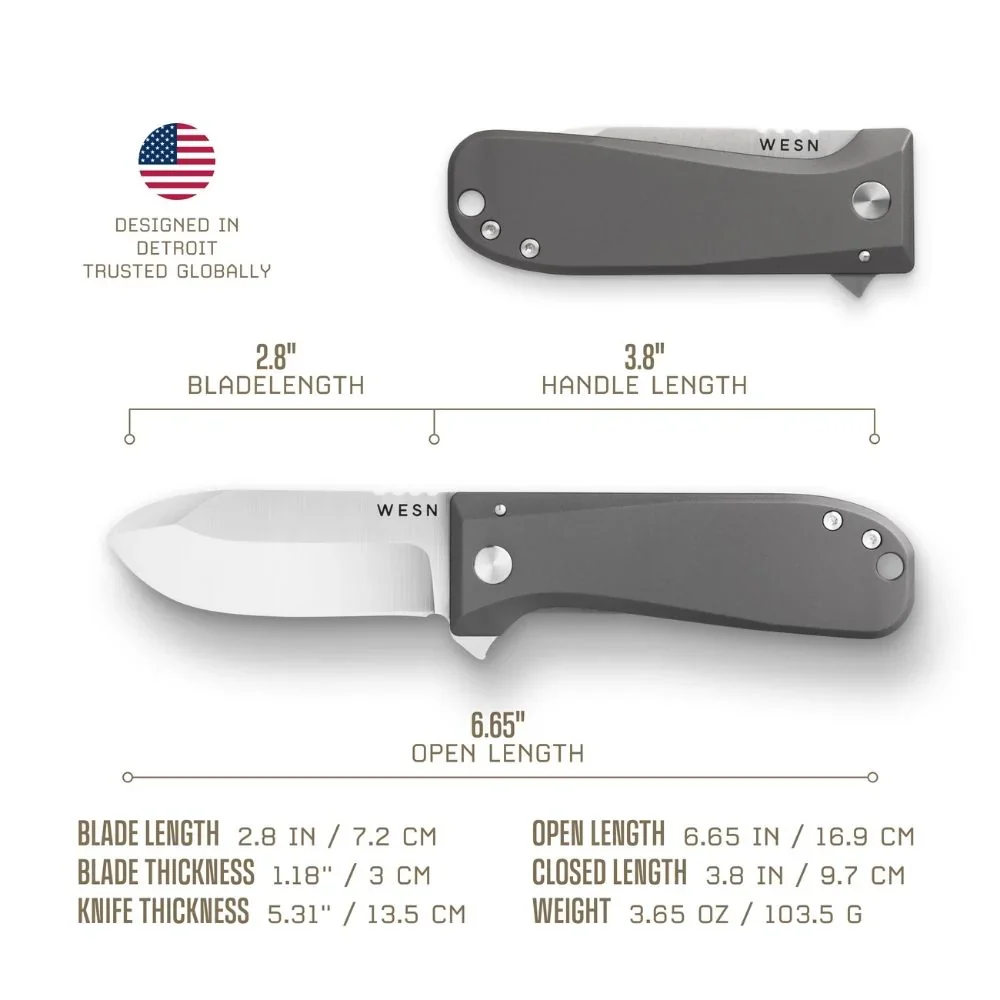 WESN - Fickkniv - Allman - Titanium - Image 4