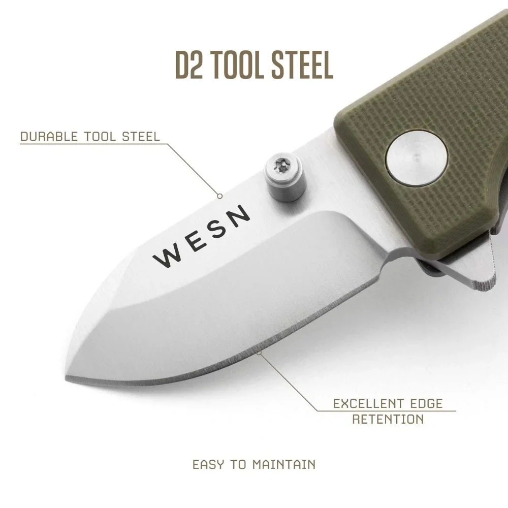 WESN - Fickkniv - Microblade - Grön - Image 4