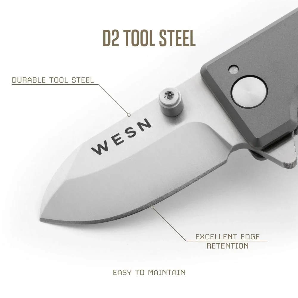 WESN - Fickkniv - Microblade - Titanium - Image 4