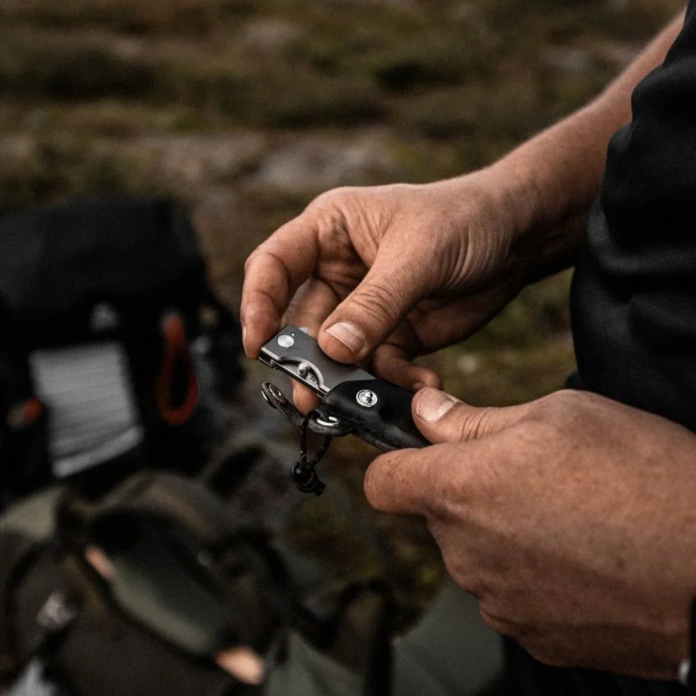 WESN - Knivslida - Microblade läder slida - Svart - Image 2