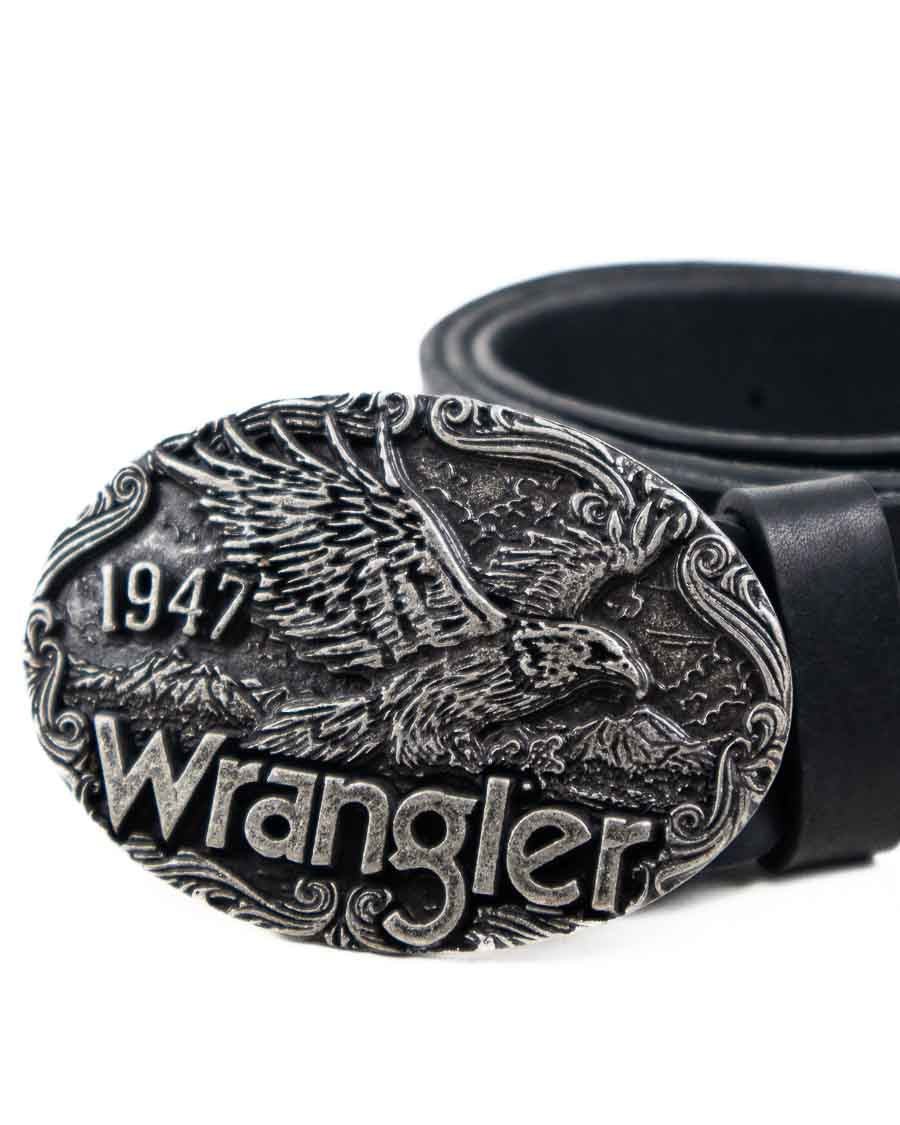Wrangler - Bälte med Örn Spänne Svart - Eagle Belt - Image 3