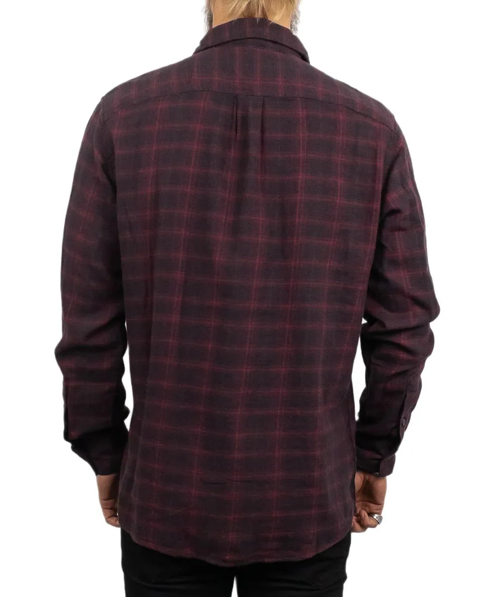 Wrangler - Flanell Skjorta - 1pkt Rutig - Röd - Image 3
