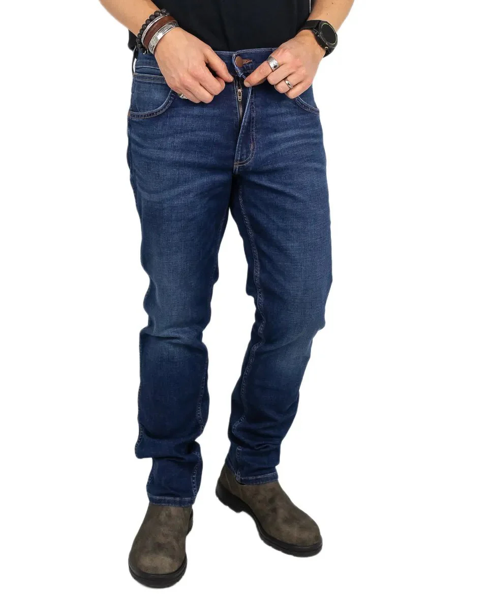 Wrangler - Jeans - Greensboro For real - Blå - Image 5