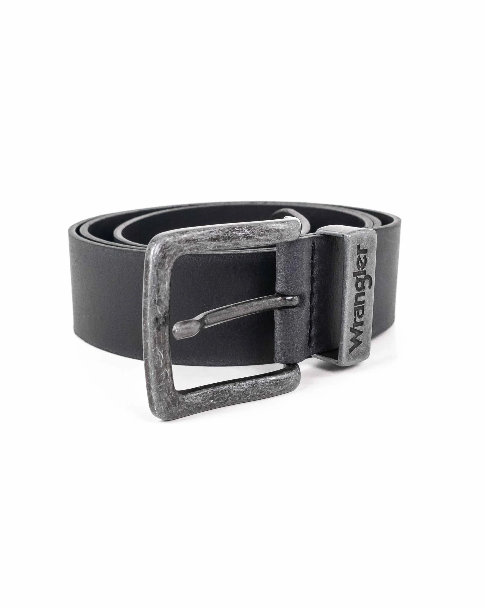 Wrangler - Läderbälte Svart - Metal Loop - Image 3