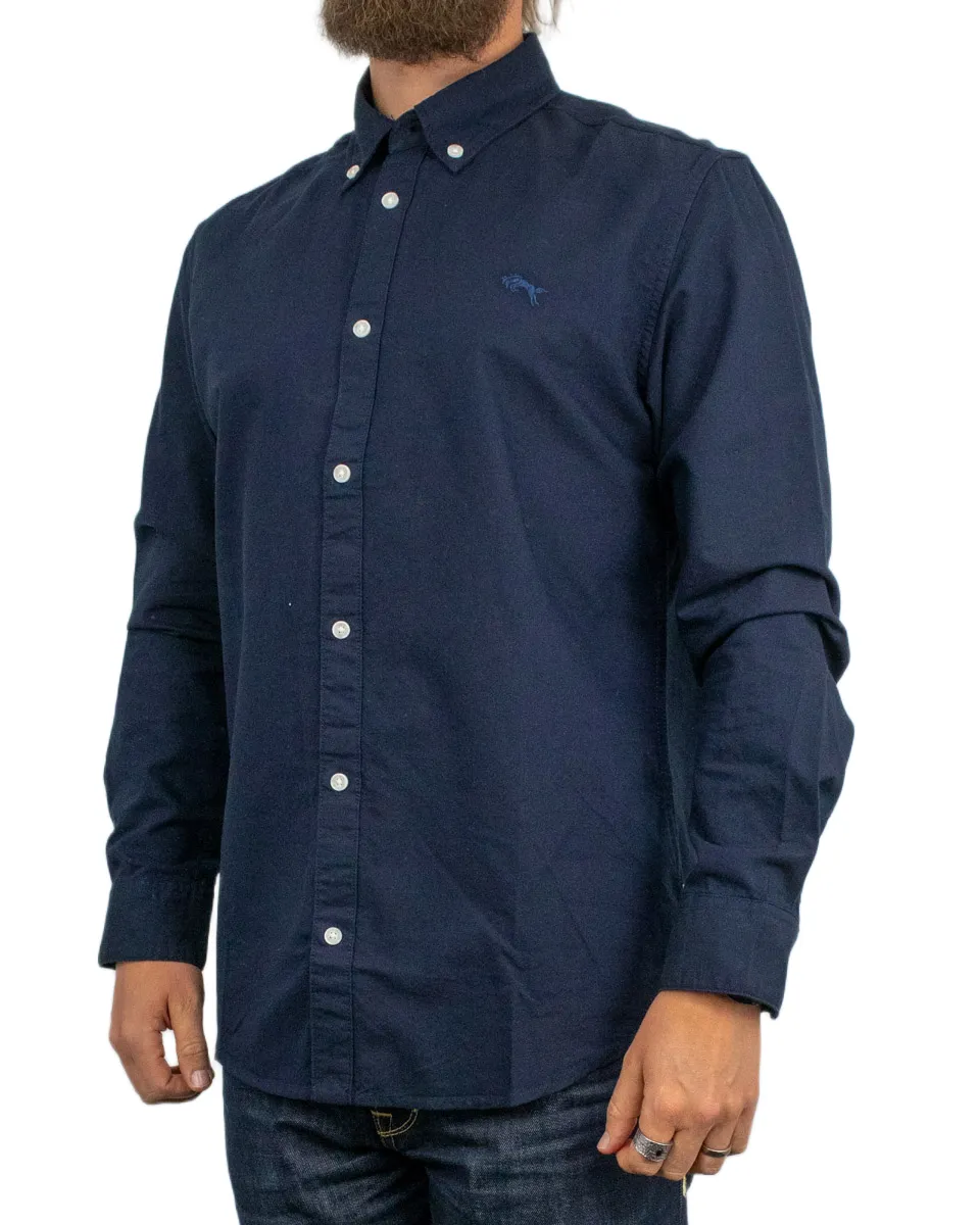 Wrangler - Oxford Skjorta - Navy - Image 2
