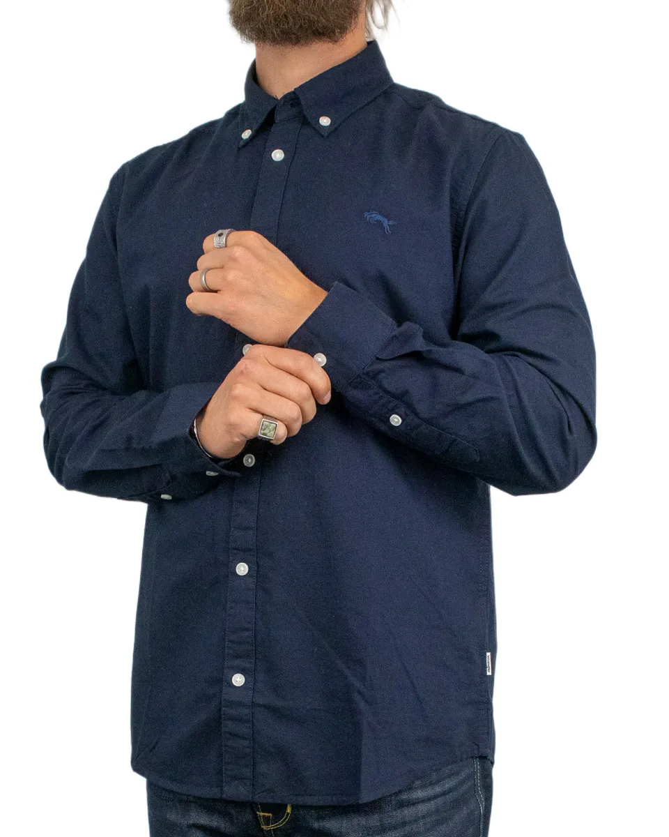 Wrangler - Oxford Skjorta - Navy - Image 3