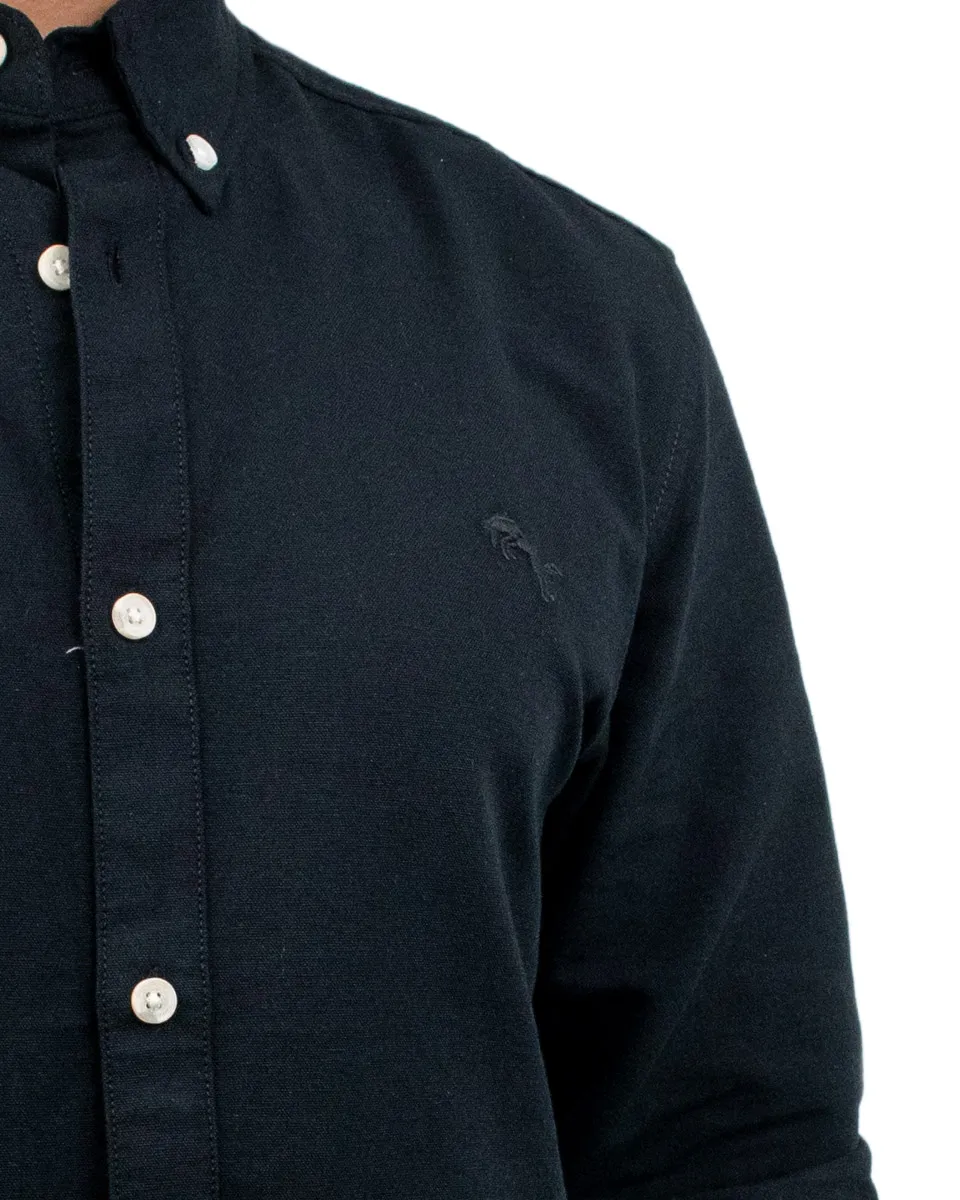 Wrangler - Skjorta - Oxford - Svart - Image 3
