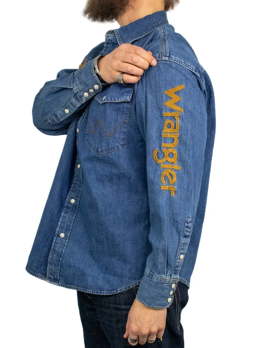 Wrangler - Skjorta - Trail Blazer Denim - Blå - Image 2
