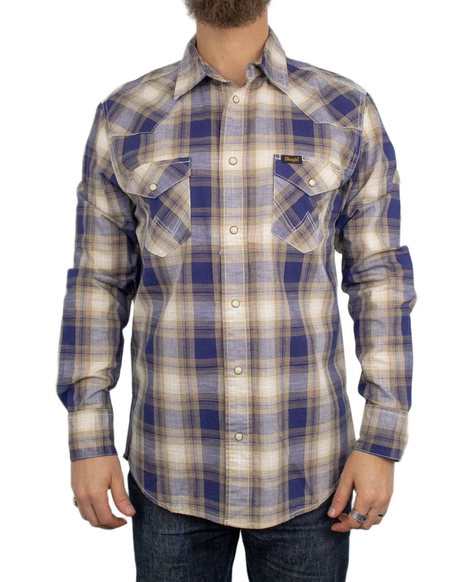 Wrangler - Skjorta - Western Indigo - Blå - Image 3