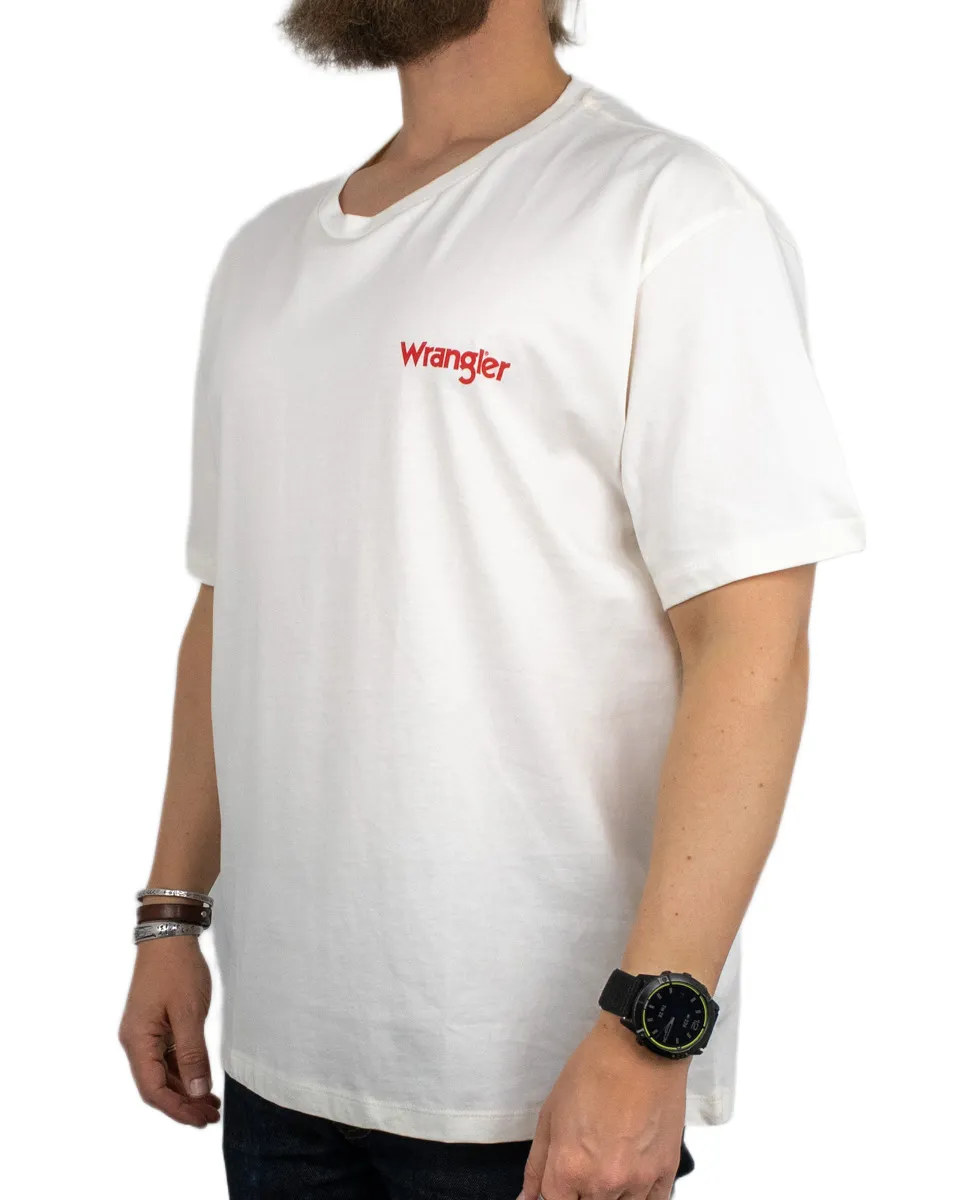 Wrangler - T-Shirt - Cowboy Country - Vit - Image 3