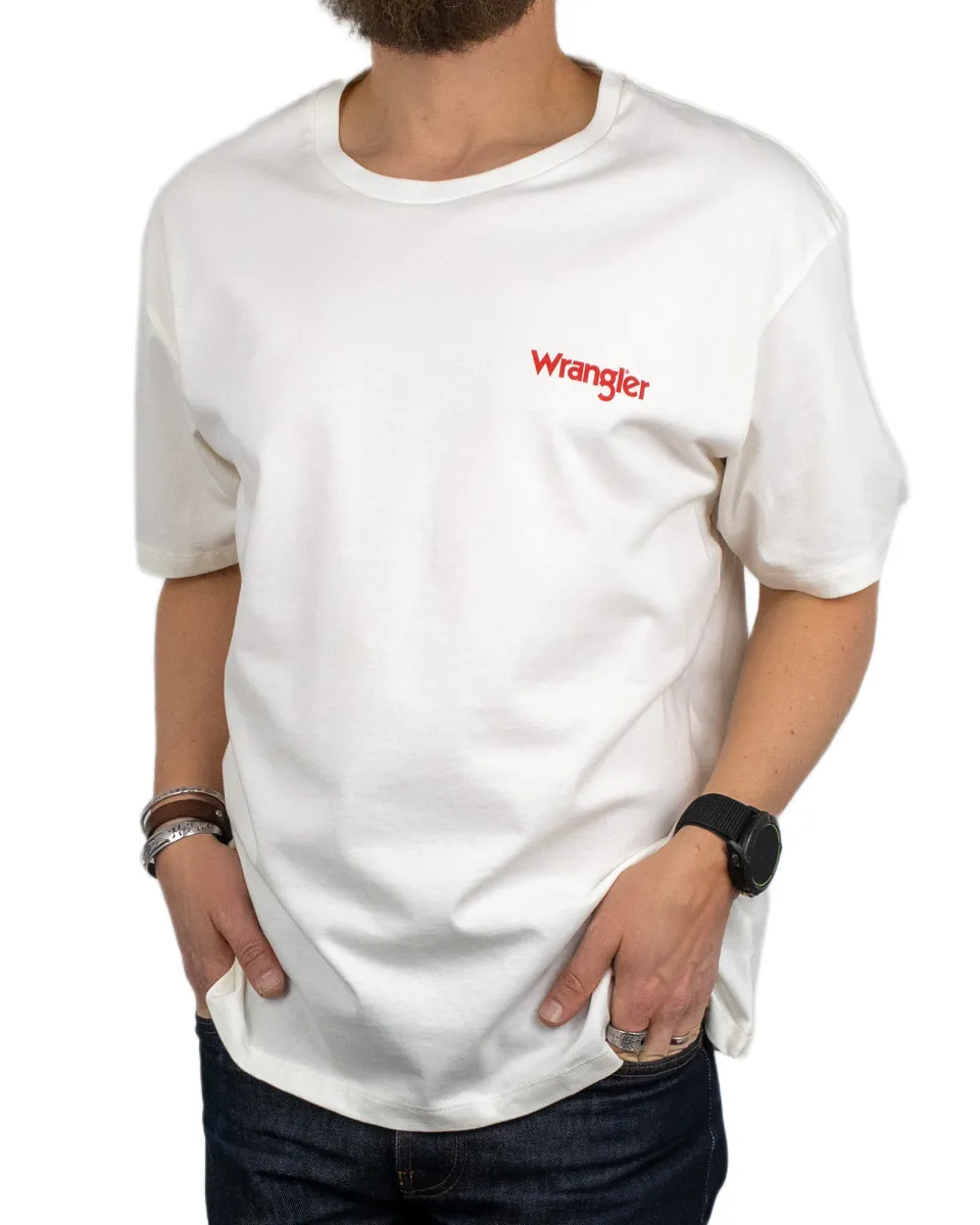 Wrangler - T-Shirt - Cowboy Country - Vit - Image 4