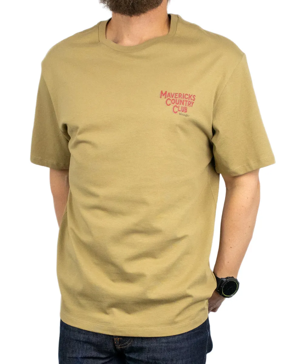 Wrangler - T-Shirt - Mavericks Country Club - Brun - Image 2