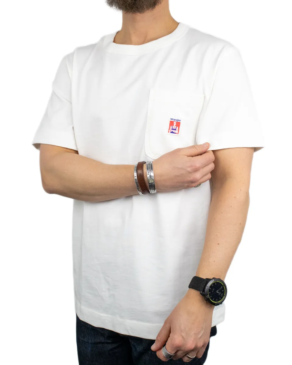 Wrangler - T-Shirt - Pocket Tee - Casey Jones - Vit