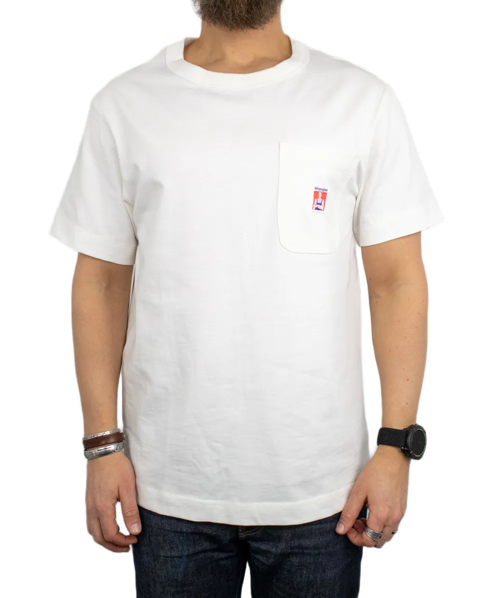 Wrangler - T-Shirt - Pocket Tee - Casey Jones - Vit - Image 2