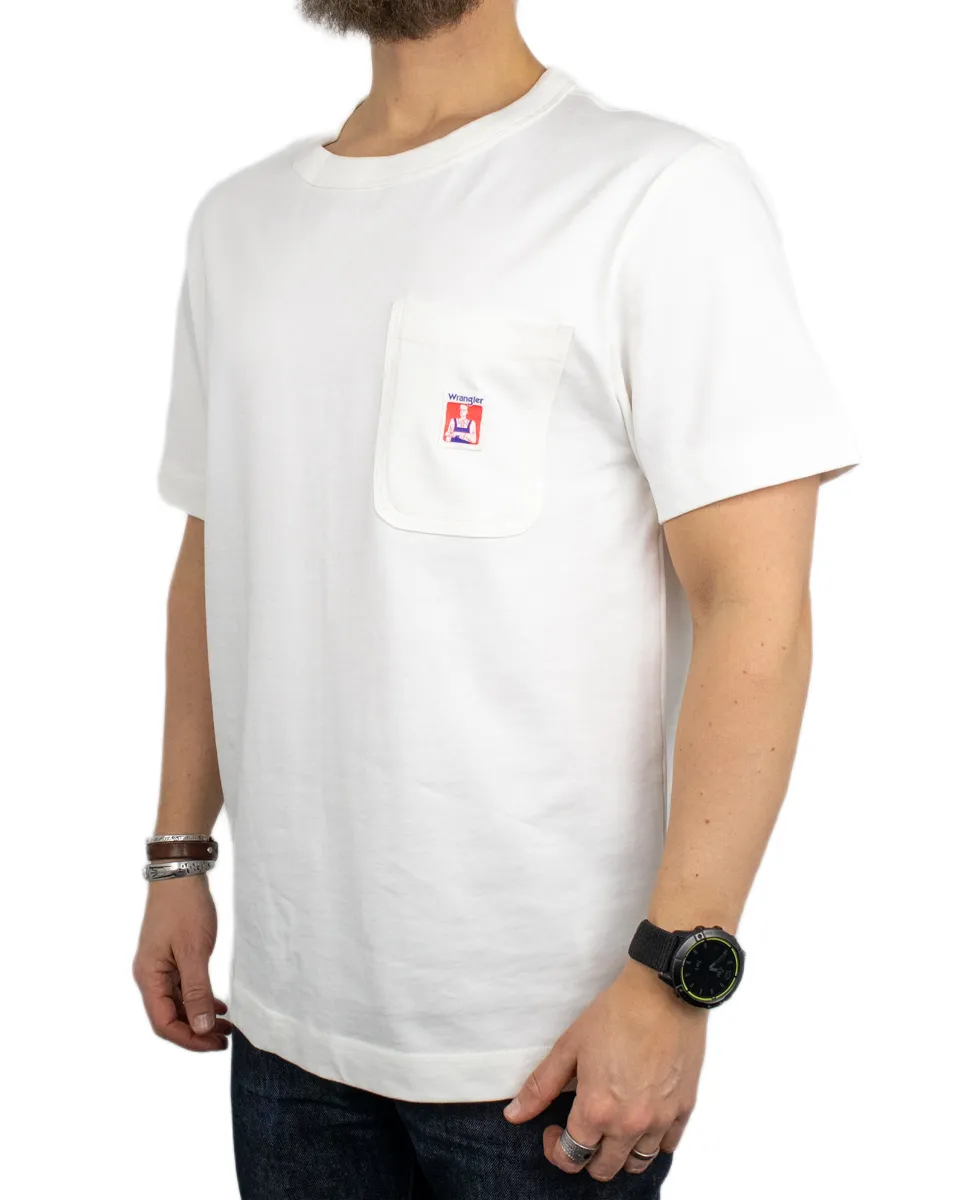 Wrangler - T-Shirt - Pocket Tee - Casey Jones - Vit - Image 3