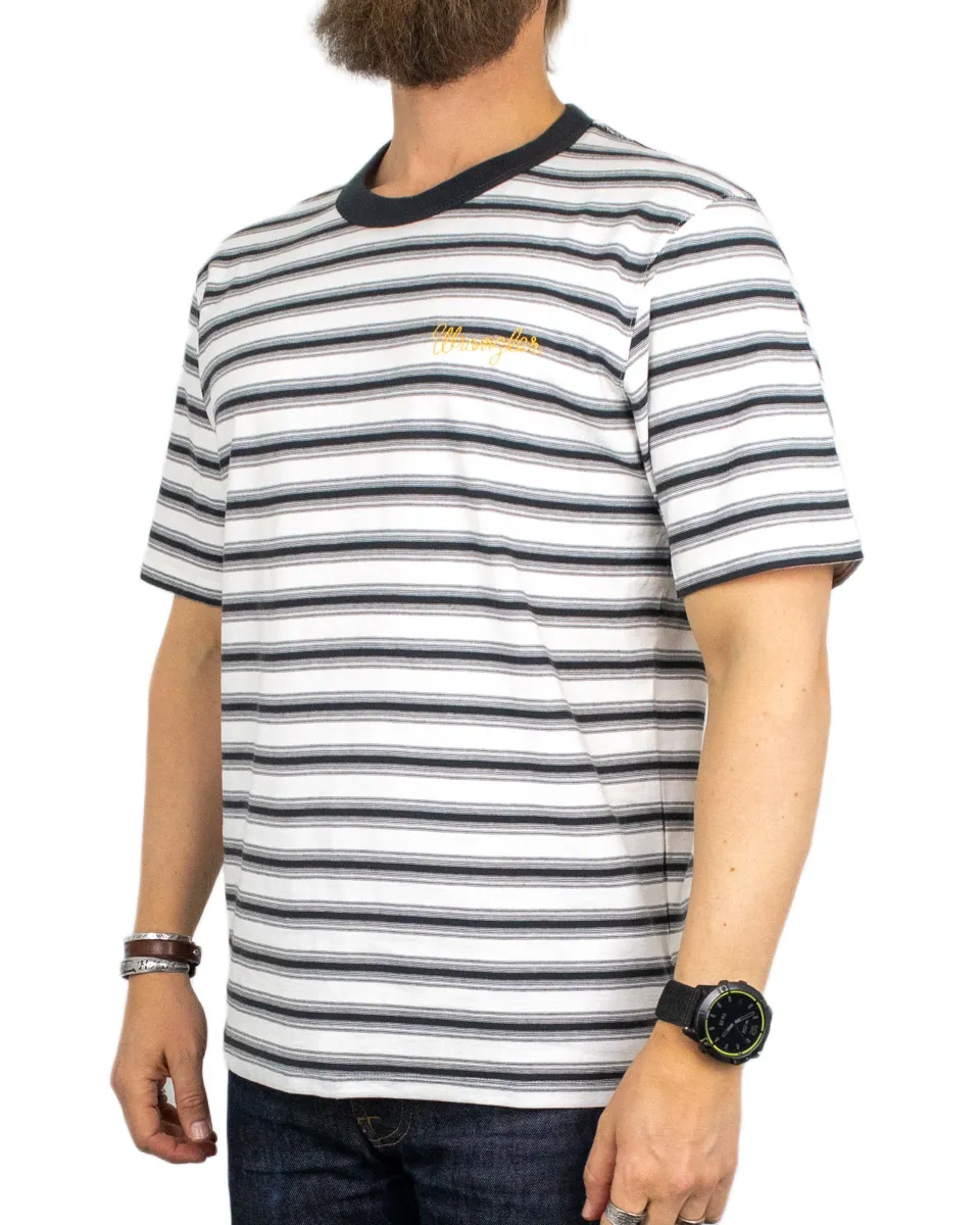 Wrangler - T-Shirt - Striped Tee - Vit - Image 3