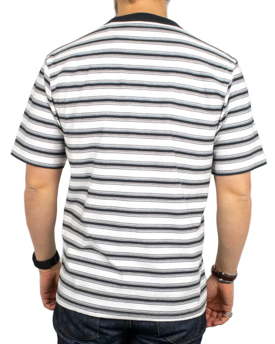Wrangler - T-Shirt - Striped Tee - Vit - Image 4