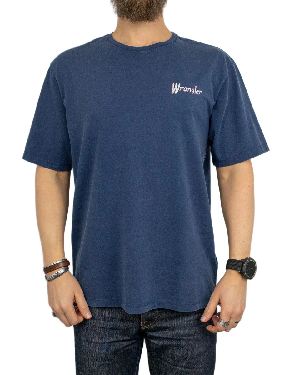 Wrangler - T-Shirt - Wagons West - Blå - Image 2