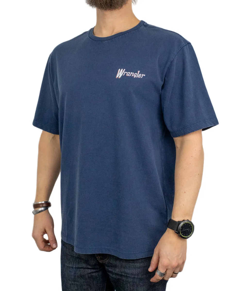 Wrangler - T-Shirt - Wagons West - Blå - Image 3
