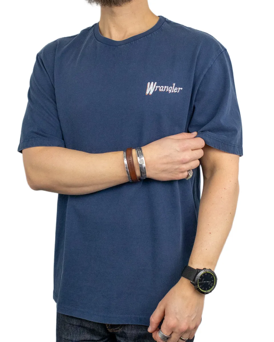 Wrangler - T-Shirt - Wagons West - Blå - Image 4