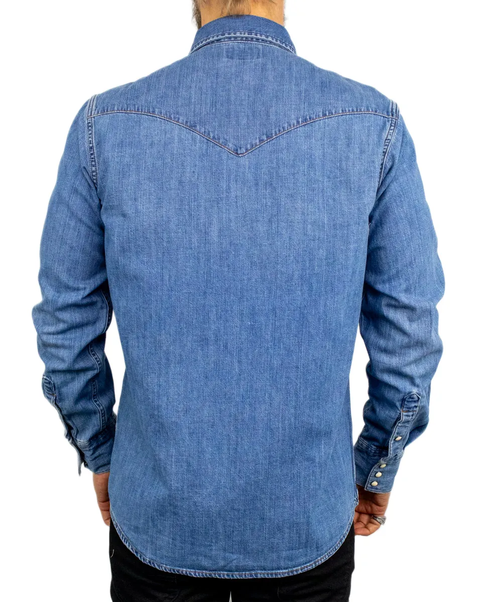 Wrangler - Western Jeansskjorta - Ljusblå - Image 3